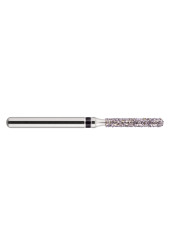 fraise diamantée CoolCut cylindre bout rond 141-012XC (881KS1) très gros grain bague noire XC