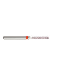 fraise diamantée CoolCut cylindre bout rond 141-014F (881KS1) grain fin bague rouge F