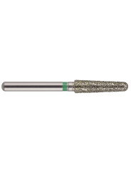 fraise diamantée CoolCut cône bout rond 198-023SC (856) gros grain bague verte C