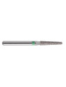 fraise diamantée CoolCut cône bout rond 198-015C (856) gros grain bague verte C