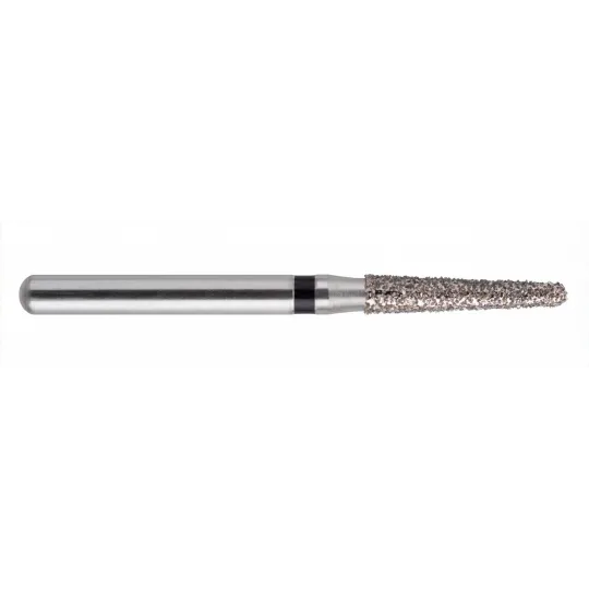 fraise diamantée CoolCut cône bout rond 198-015XC (856) très gros grain bague noire XC