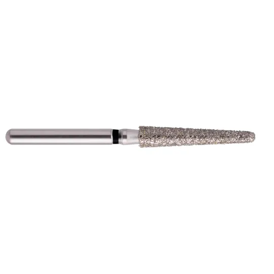 fraise diamantée CoolCut cône long bout rond 199-022XC (850L) très gros grain bague noire C