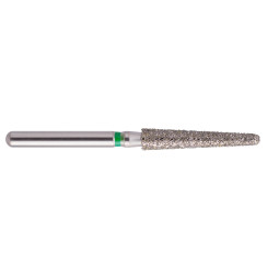 fraise diamantée CoolCut cône long bout rond 199-022C (850L) gros grain bague verte C