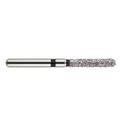 fraise diamantée CoolCut cylindre bout rond 141S-014XXC (881KS1) extra gros grain bague zébrée XXC