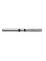 fraise diamantée CoolCut cylindre bout rond 141S-014XXC (881KS1) extra gros grain bague zébrée XXC