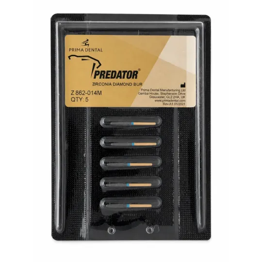 blister X5 fraise zircone Predator Zirconia Flamme 862-014M